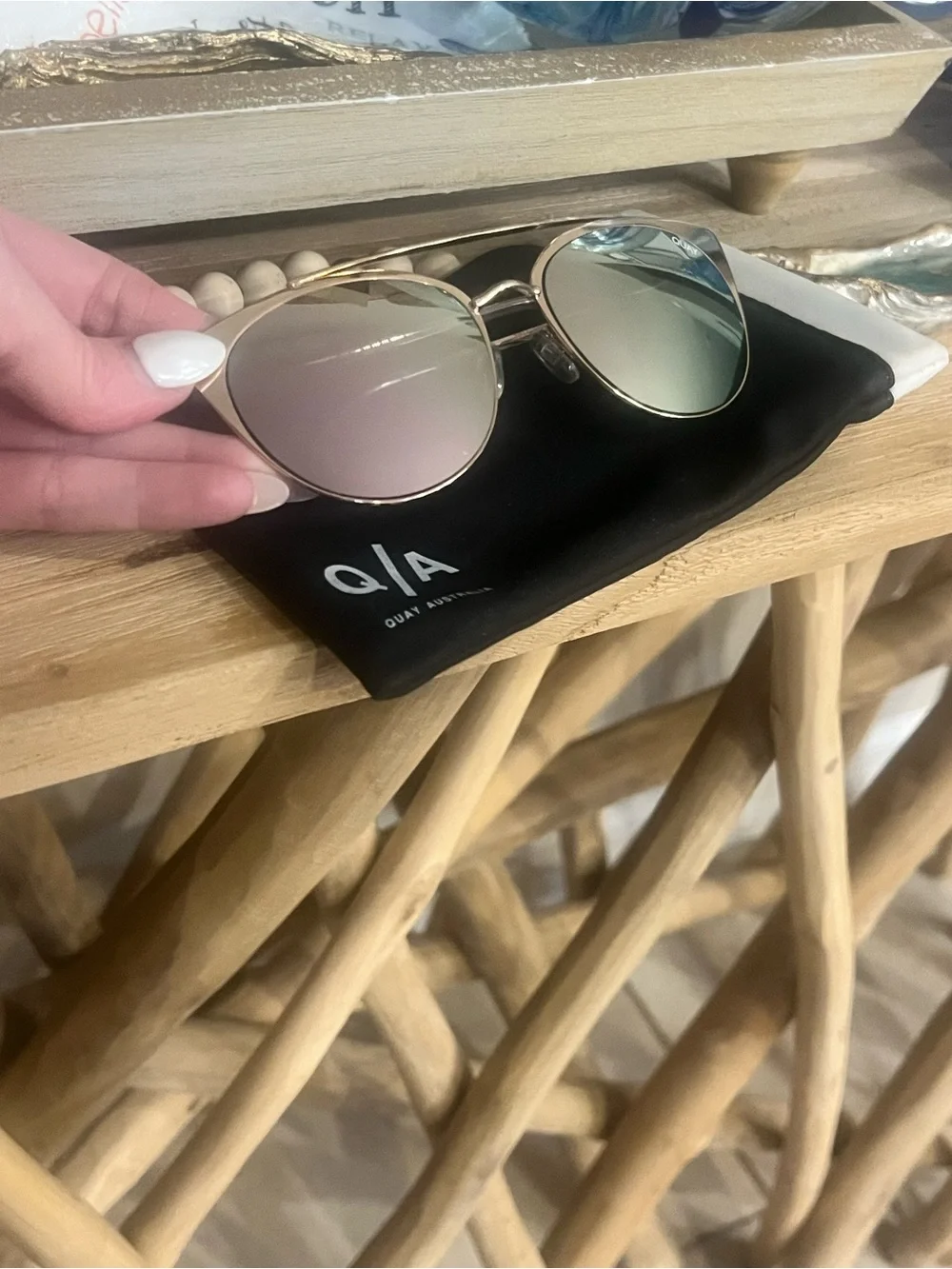 Quay Australia “Tell Me Why” Cat-Eye Sunglasses